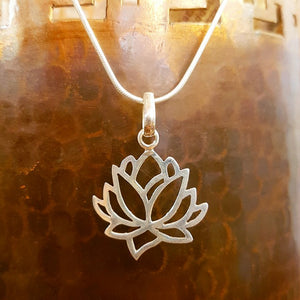 Lotus Pendant - Sterling Silver