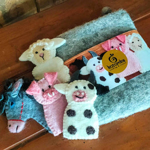 Finger Puppet Purse Set ~ Farm