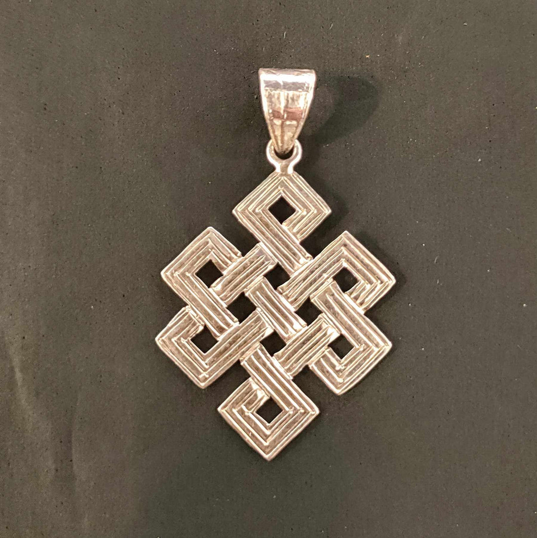 Endless Knot Pendant - Sterling Silver