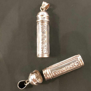 Ghau Locket Cylinder - Sterling Silver