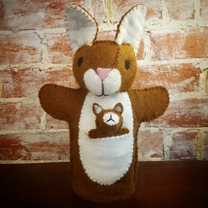 Hand Puppet - Kangaroo + Joey